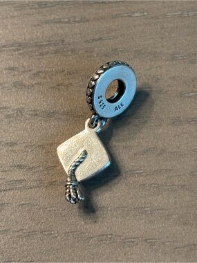 Pandora Silver Graduation Cap Charm
